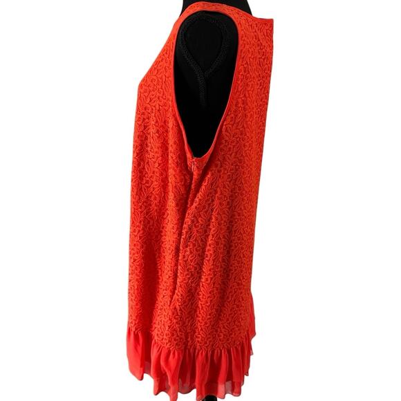 Kensie - Orange Lace Shift Dress - Size Extra Large NWOT - Picture 3 of 7